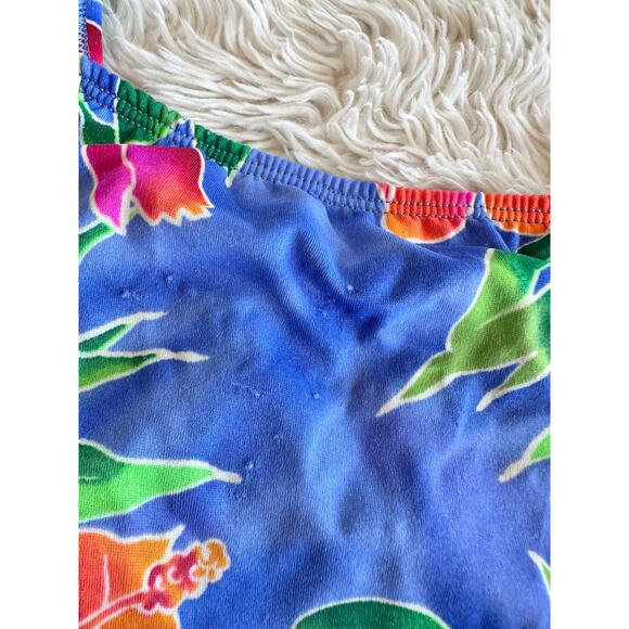 90’s Tropical Skirt Tankini size 14 - Picture 8 of 16